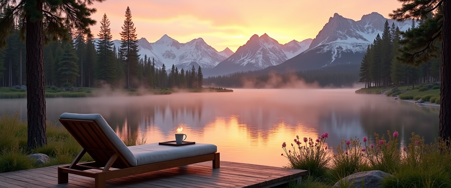 Mammoth lakes at dawn